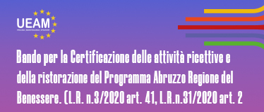 Bando per la Certificazione delle attività ricettive e della ristorazione del Programma Abruzzo Regione del Benessere.(L.R. n.3/2020 art. 41, L.R.n.31/2020 art. 2