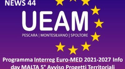 NEWS 44/2024 Programma Interreg Euro-MED 2021-2027 Info day MALTA 5° Avviso Progetti Territoriali Strategici Tematici