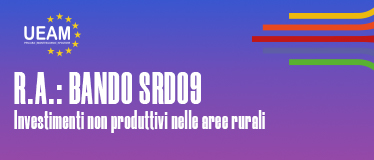 R.A.: BANDO SRD09 – INVESTIMENTI NON PRODUTTIVI NELLE AREE RURALI